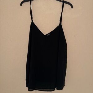 Torrid Sophie Georgette Chiffon Swing Cami Double Layer black
